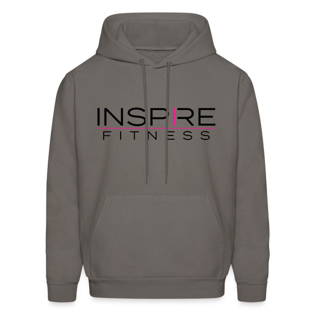 Inspire White Hoodie - asphalt gray