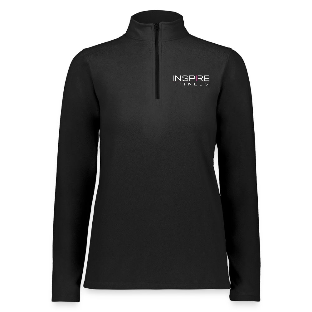 Augusta Sportswear Ladies Micro-Lite Fleece Quarter Zip - black