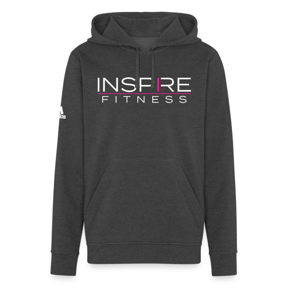 Inspire Adidas Unisex Fleece Hoodie - charcoal grey