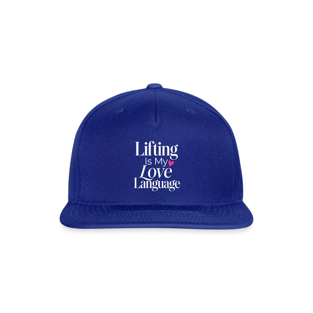 Snapback Baseball Cap - royal blue