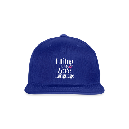 Snapback Baseball Cap - royal blue