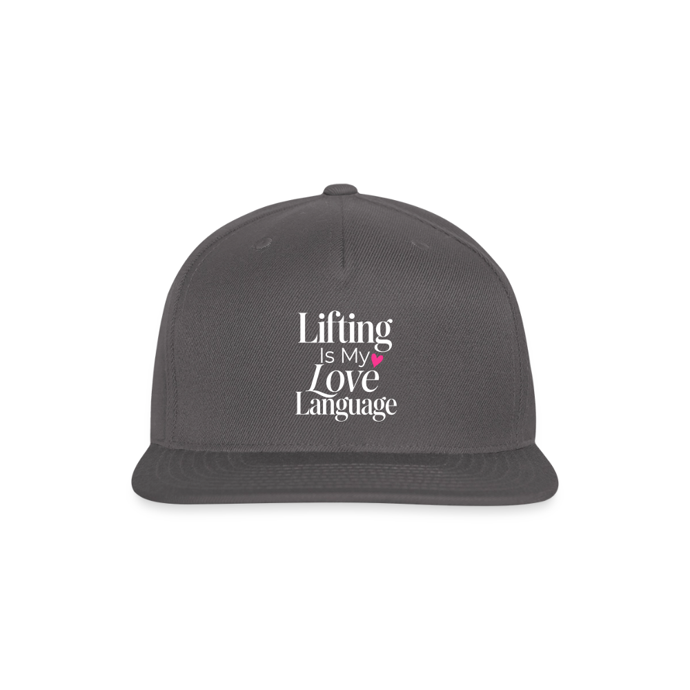 Snapback Baseball Cap - dark grey