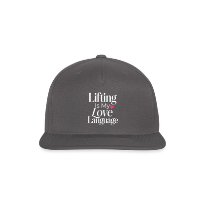 Snapback Baseball Cap - dark grey