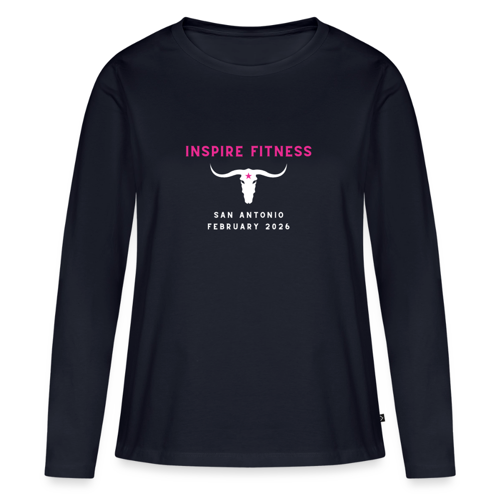 Women's Premium Long Sleeve T-Shirt - navy