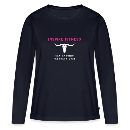 Women's Premium Long Sleeve T-Shirt - navy