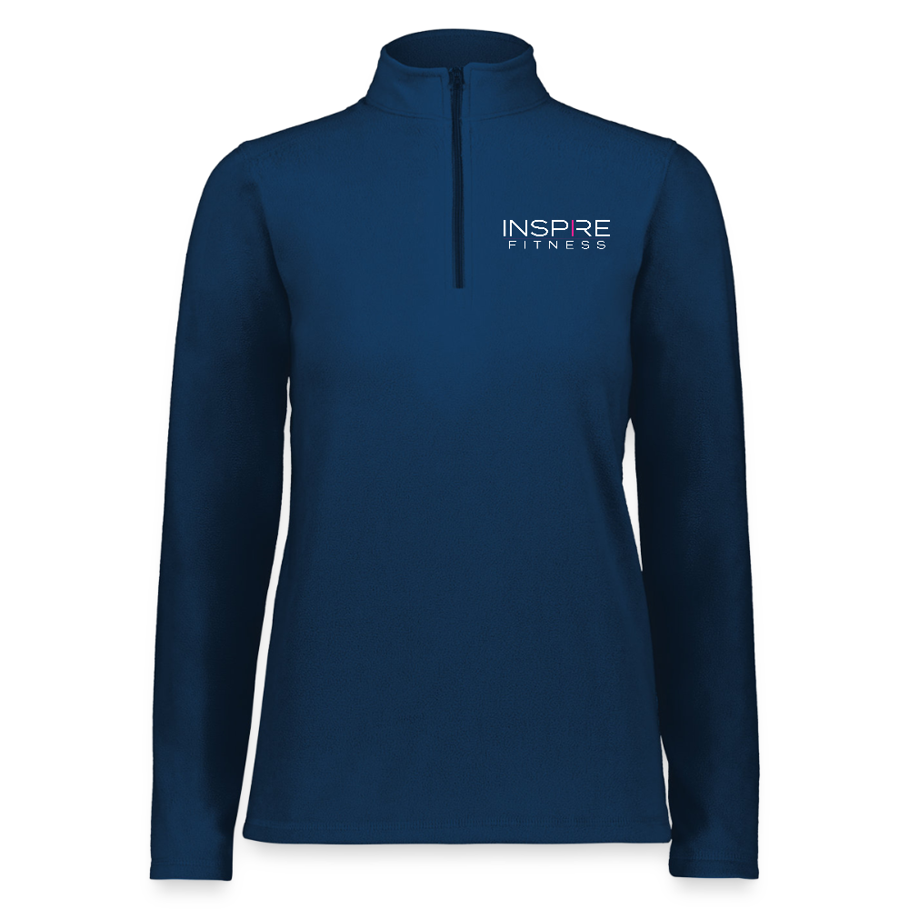 Augusta Sportswear Ladies Micro-Lite Fleece Quarter Zip - navy