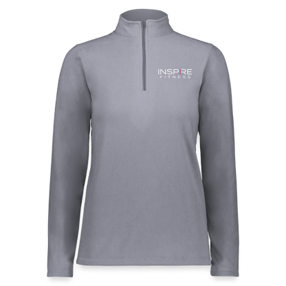Augusta Sportswear Ladies Micro-Lite Fleece Quarter Zip - graphite grey