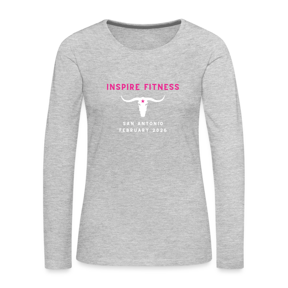 Women's Premium Long Sleeve T-Shirt - heather gray