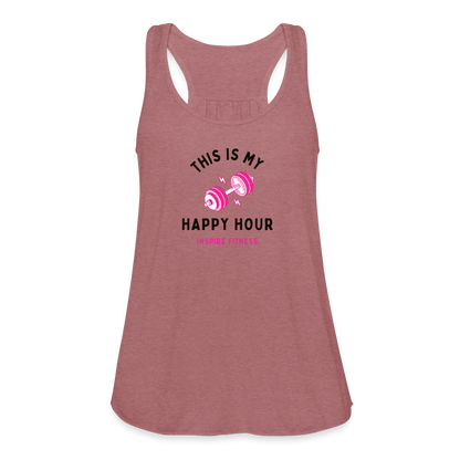 Women's Flowy Tank Top by Bella - mauve