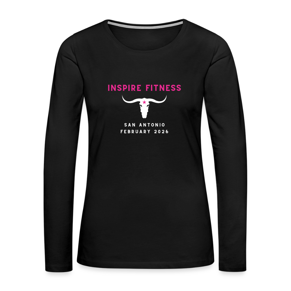 Women's Premium Long Sleeve T-Shirt - black
