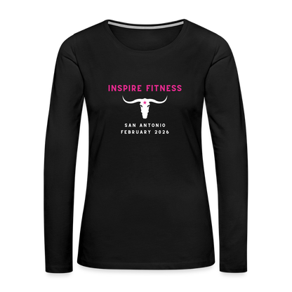 Women's Premium Long Sleeve T-Shirt - black