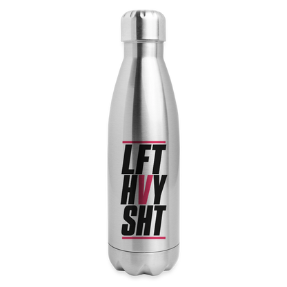 Insulated Stainless Steel Water Bottle - silver