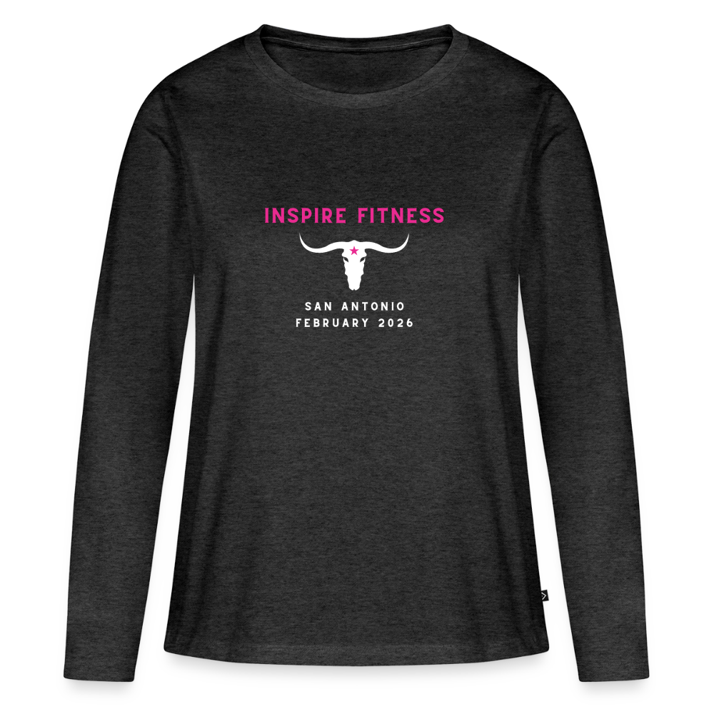 Women's Premium Long Sleeve T-Shirt - heather anthracite
