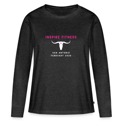Women's Premium Long Sleeve T-Shirt - heather anthracite