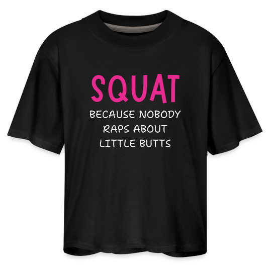 Women's Boxy Tee - black