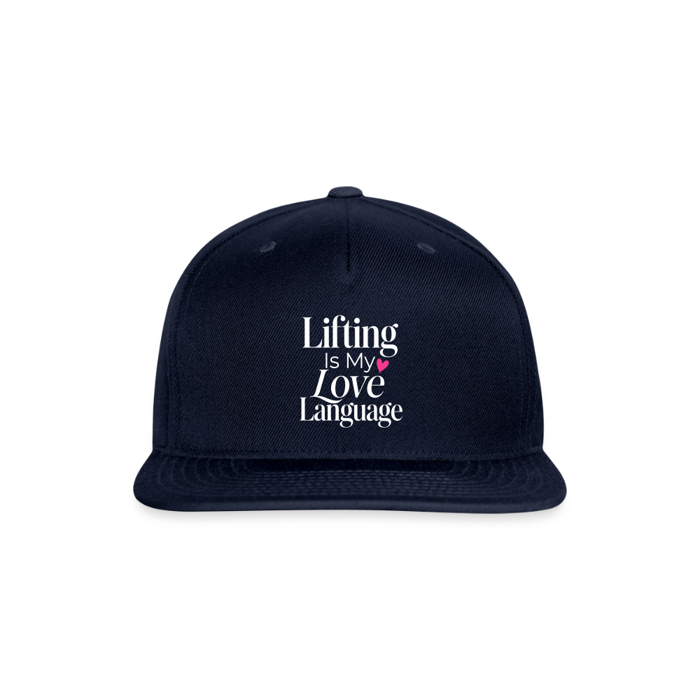 Snapback Baseball Cap - navy