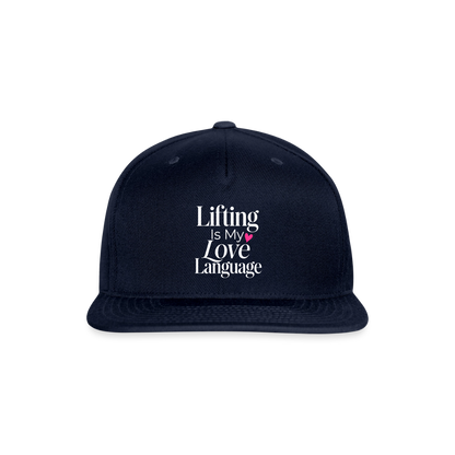 Snapback Baseball Cap - navy
