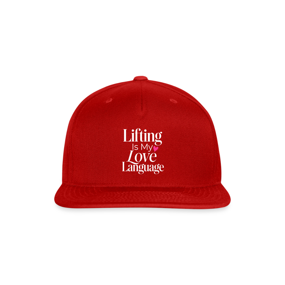 Snapback Baseball Cap - red