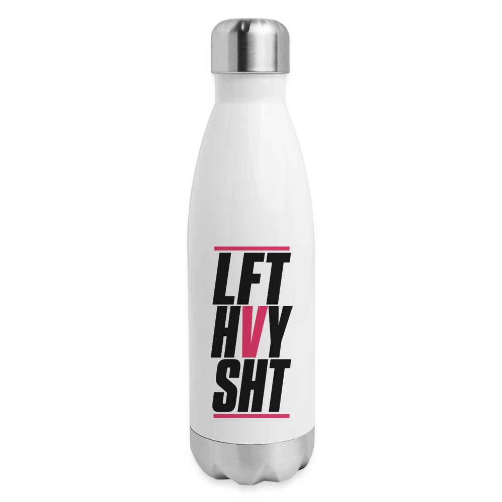 Insulated Stainless Steel Water Bottle - white