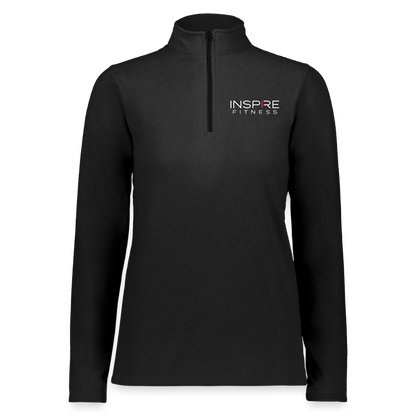 Augusta Sportswear Ladies Micro-Lite Fleece Quarter Zip - black