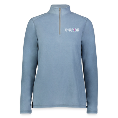 Augusta Sportswear Ladies Micro-Lite Fleece Quarter Zip - storm