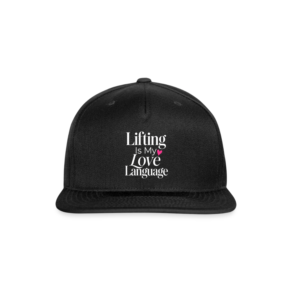 Snapback Baseball Cap - black