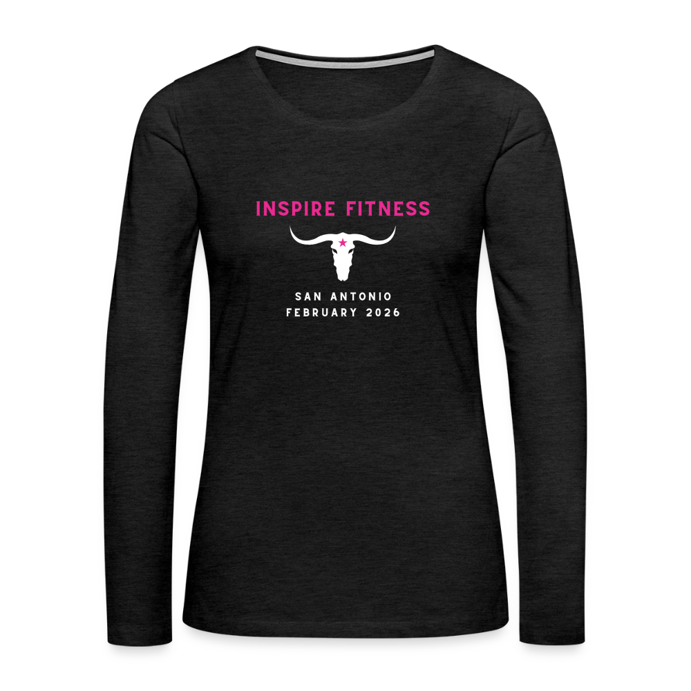 Women's Premium Long Sleeve T-Shirt - charcoal grey