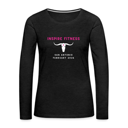 Women's Premium Long Sleeve T-Shirt - charcoal grey