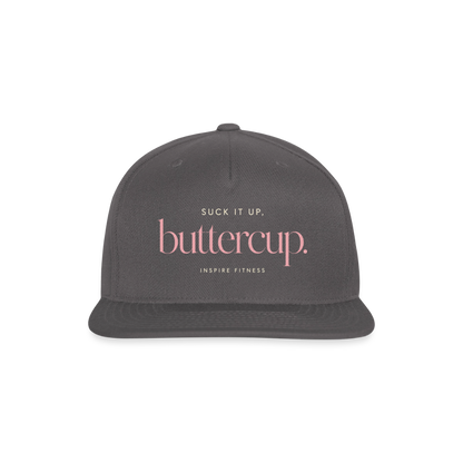 Snapback Baseball Cap - dark grey