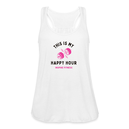 Women's Flowy Tank Top by Bella - white