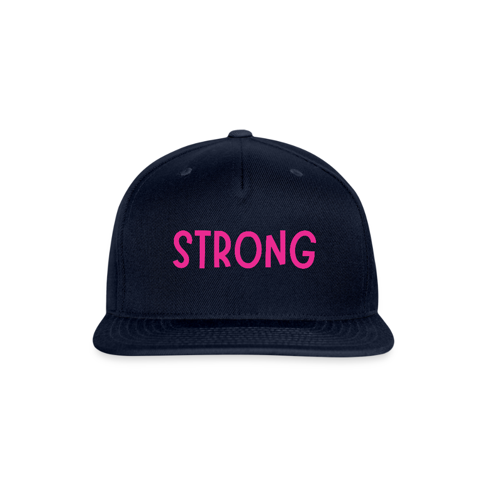 Snapback Baseball Cap - navy