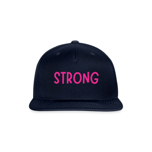 Snapback Baseball Cap - navy