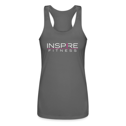 Performance Racerback Tank Top - charcoal